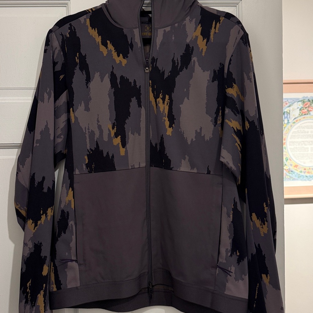 lululemon robert geller zip up hooded sweatshirt